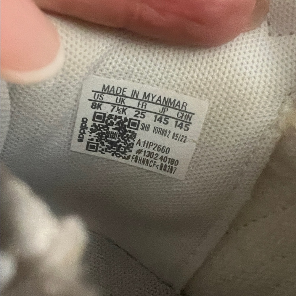 Adidas Hoops Mid 3.0 AC‎ Infant Hi-Top Sneakers Kids Sz 8 White Sporty Casual - Picture 3 of 11